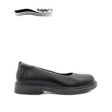 Lily Slip On Girl's Shoes - Black Leather