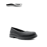 Lily Slip On Girl's Shoes - Black Leather