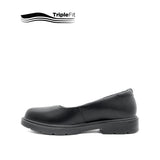 Lily Slip On Girl's Shoes - Black Leather