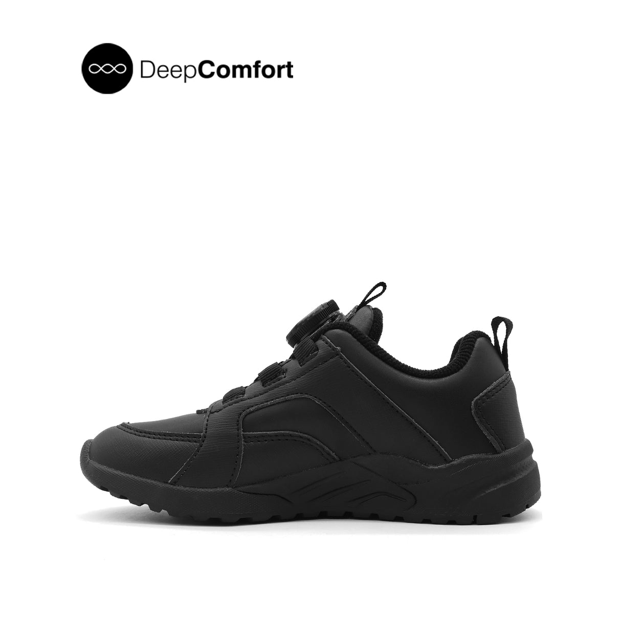 James Boa Boy's Shoes - Black Leather
