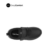 James Velcro Boy's Shoes - Black Leather