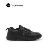 James Slip On Boy's Shoes - Black Leather