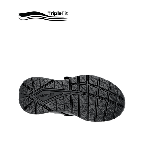 Liam Velcro Boy's Shoes - Black Leather