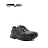 Liam Boa Boy's Shoes - Black Leather