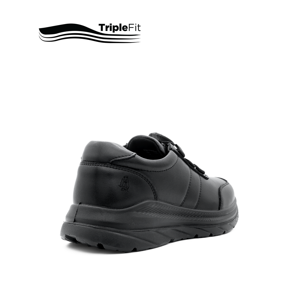 Liam Boa Boy's Shoes - Black Leather