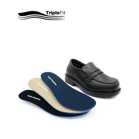 Peter Penny Boy's Shoes - Black Leather