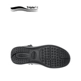Charlotte T-Bar Girl's Shoes - Black Leather
