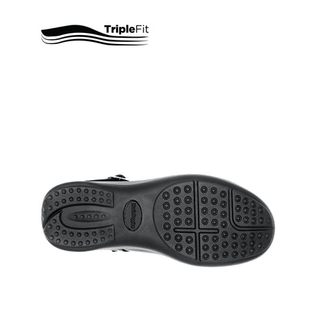 Charlotte T-Bar Girl's Shoes - Black Leather