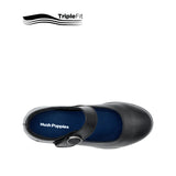 Sarah Strap Girl's Shoes - Black Leather