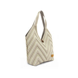 Autumn Knit Tote Women's Bag - Beige Multi