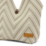 Autumn Knit Tote Women's Bag - Beige Multi