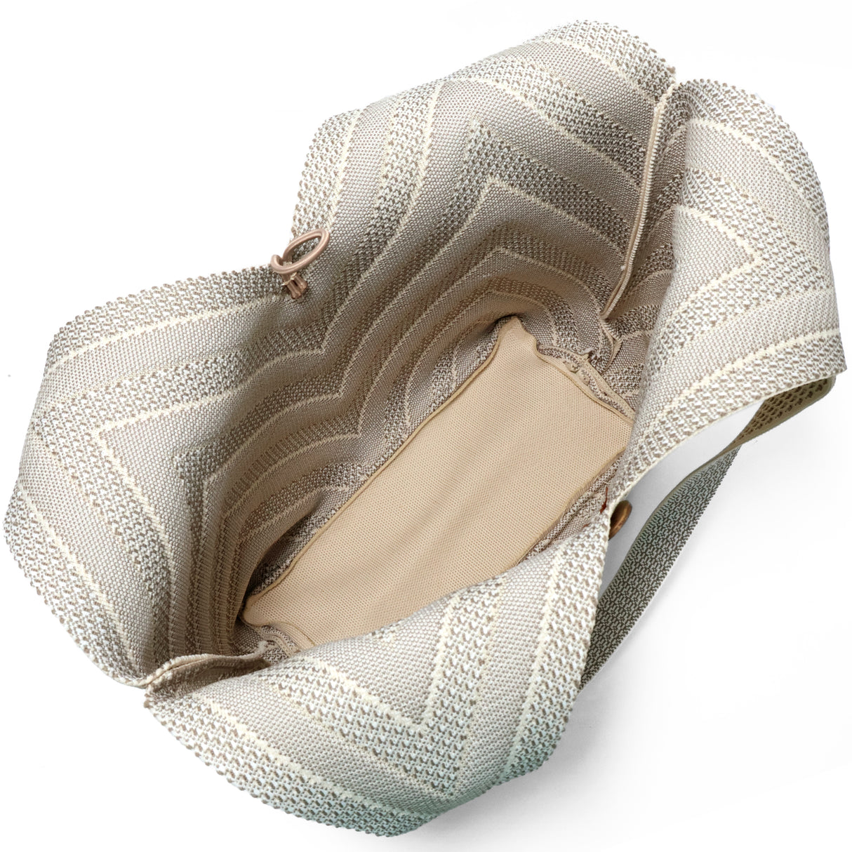 Autumn Knit Tote Women's Bag - Beige Multi