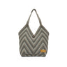 Autumn Knit Tote Women's Bag - Taupe Multi