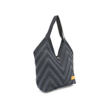 Autumn Knit Tote Women's Bag - Black Multi
