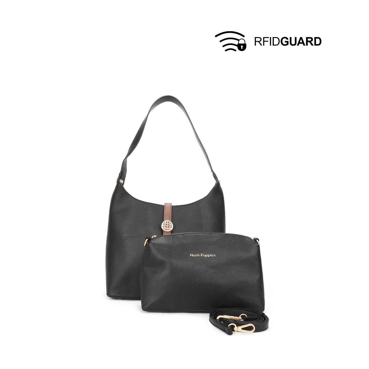Enid Shoulder Women's Bag - Black