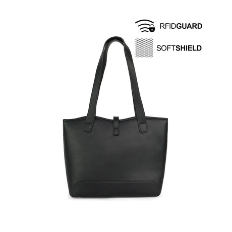 Enya Tote Women's Bag - Black Hush Puppies Philippines