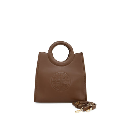 Ava Top Handle Women's Bag - Brown