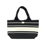 Claudia Knit Tote Women's Bag - Black/Beige
