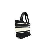 Claudia Knit Tote Women's Bag - Black/Beige