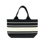 Claudia Knit Tote Women's Bag - Black/Beige