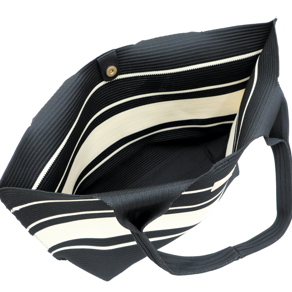 Claudia Knit Tote Women's Bag - Black/Beige