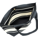 Claudia Knit Tote Women's Bag - Black/Beige
