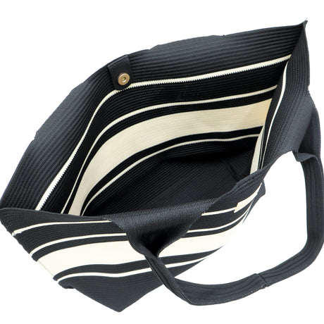 Claudia Knit Tote Women's Bag - Black/Beige