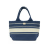 Claudia Knit Tote Women's Bag - Navy/Beige