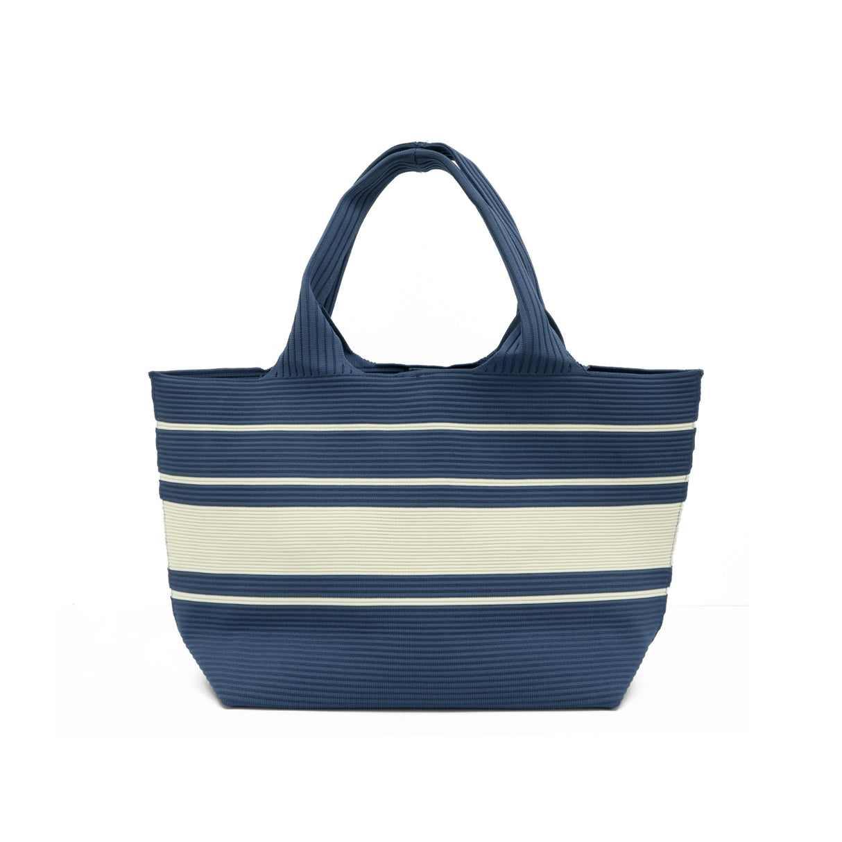 Claudia Knit Tote Women's Bag - Navy/Beige