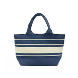 Claudia Knit Tote Women's Bag - Navy/Beige