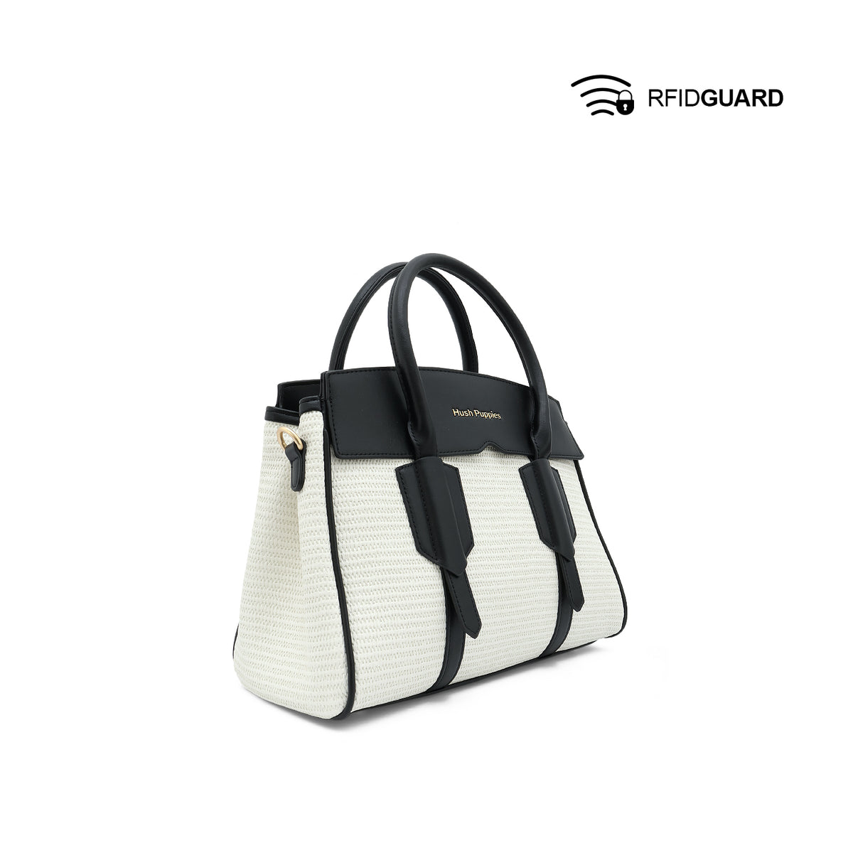 Chiara Satchel Women's Bag - Cream/Black Hush Puppies Philippines
