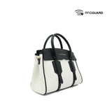 Chiara Satchel Women's Bag - Cream/Black Hush Puppies Philippines