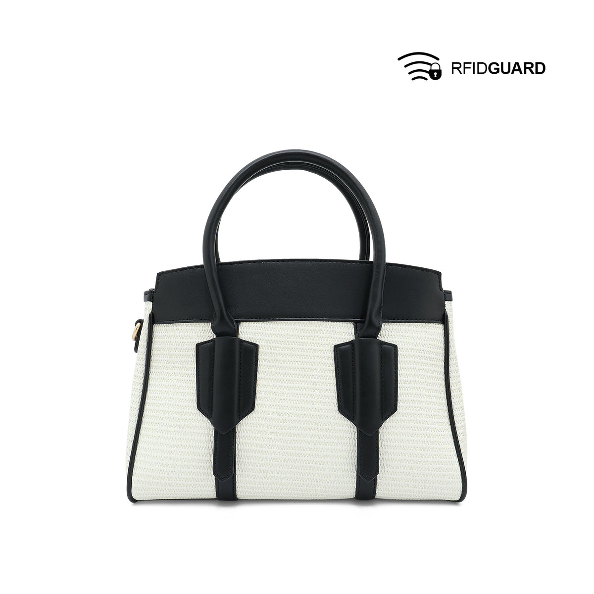 Chiara Satchel Women's Bag - Cream/Black Hush Puppies Philippines