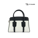 Chiara Satchel Women's Bag - Cream/Black Hush Puppies Philippines