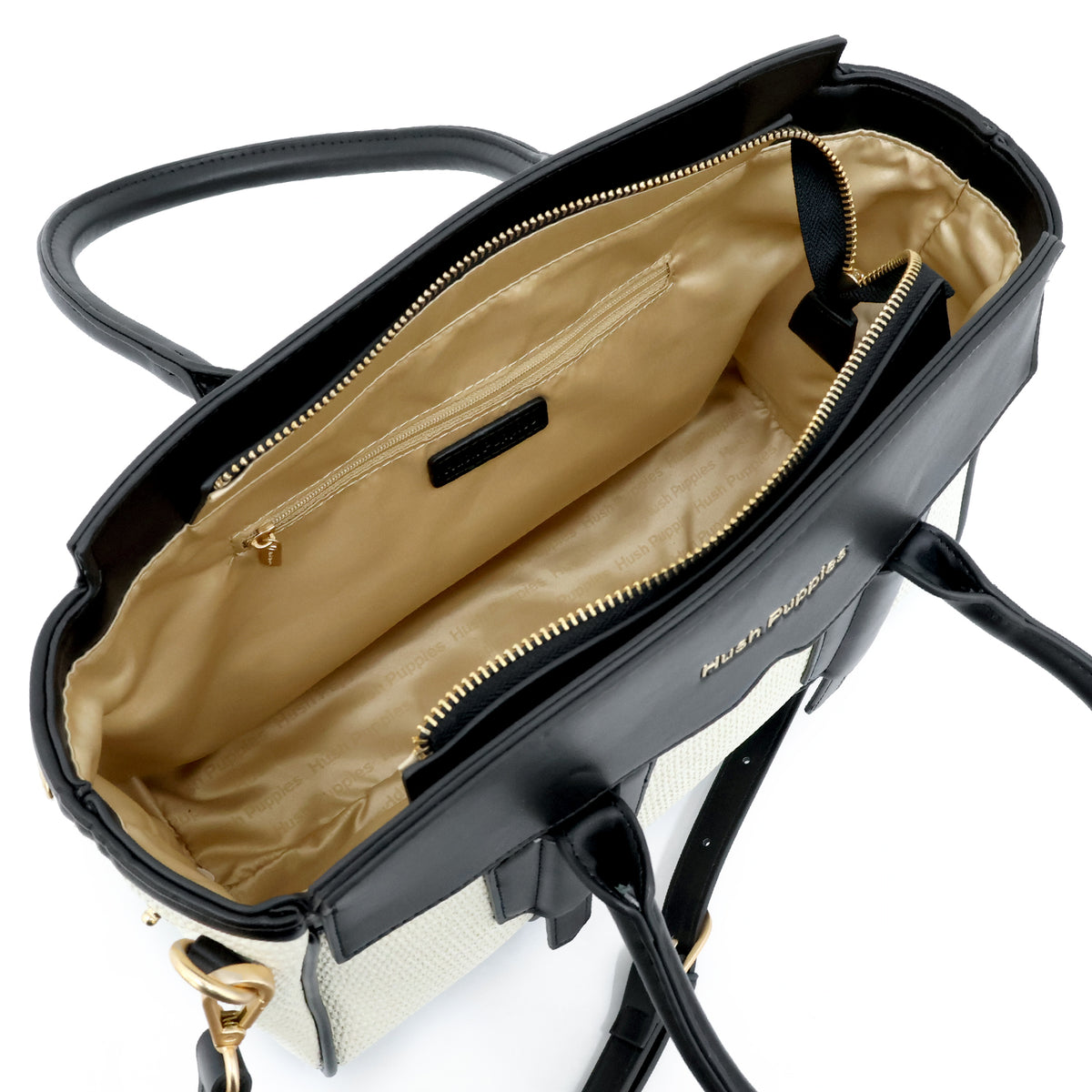 Chiara Satchel Women's Bag - Cream/Black Hush Puppies Philippines