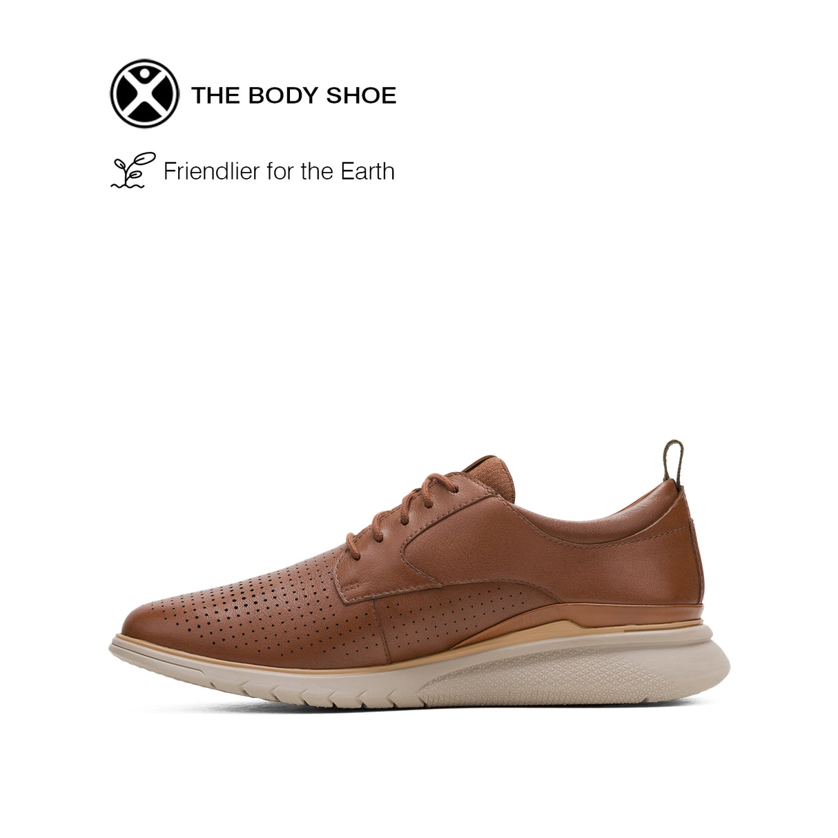 Advance Perf Lace Up Men's Shoes - Cognac Leather