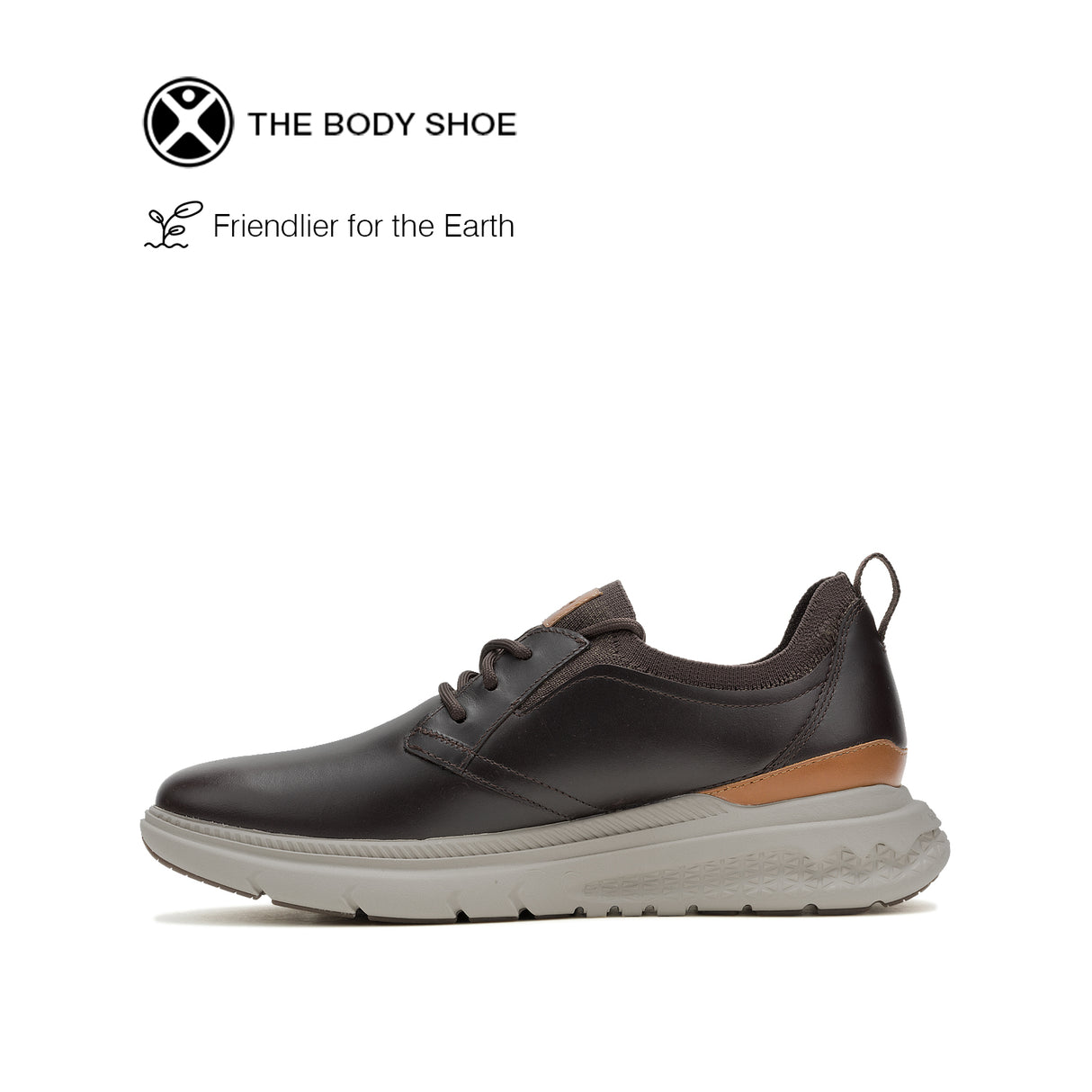 Excel Laceup Men's Shoes - Dark Brown Leather