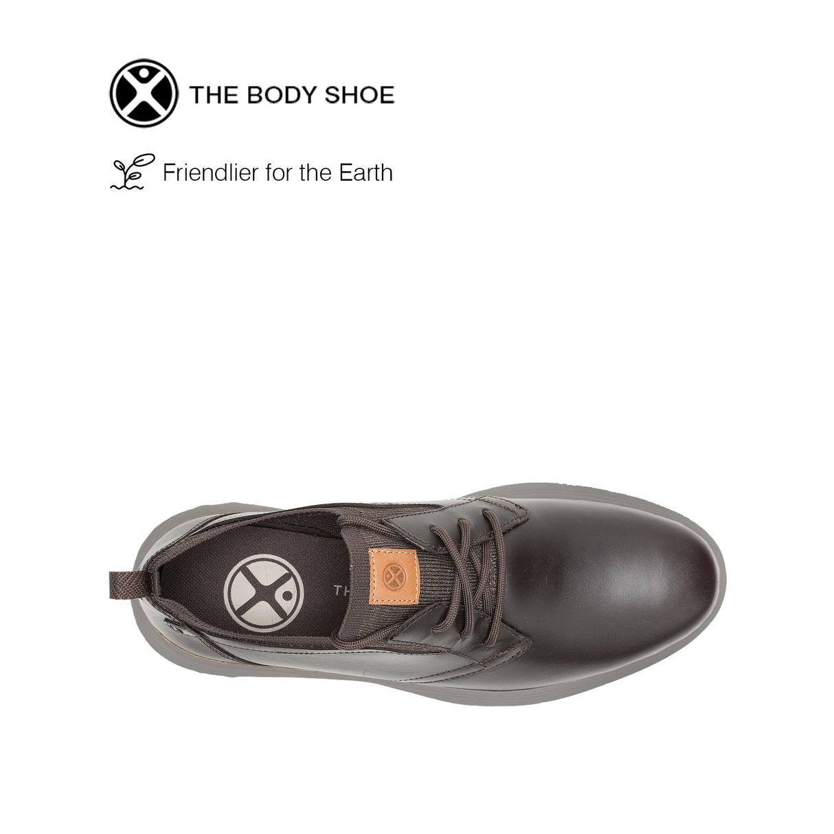 Excel Laceup Men's Shoes - Dark Brown Leather