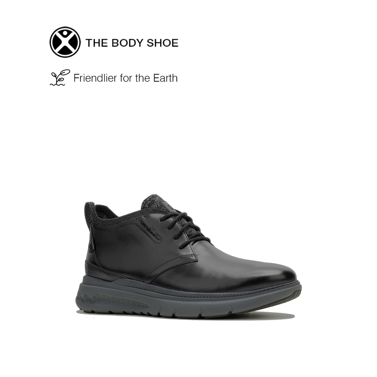 Excel Chukka Men's Boots - Bold Black Leather