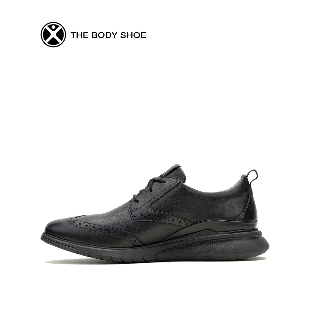 Advance Wingtip Men's Shoes - Bold Black Leather