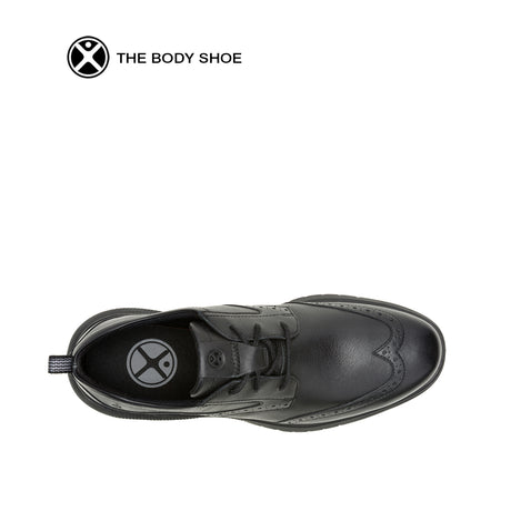 Advance Wingtip Men's Shoes - Bold Black Leather