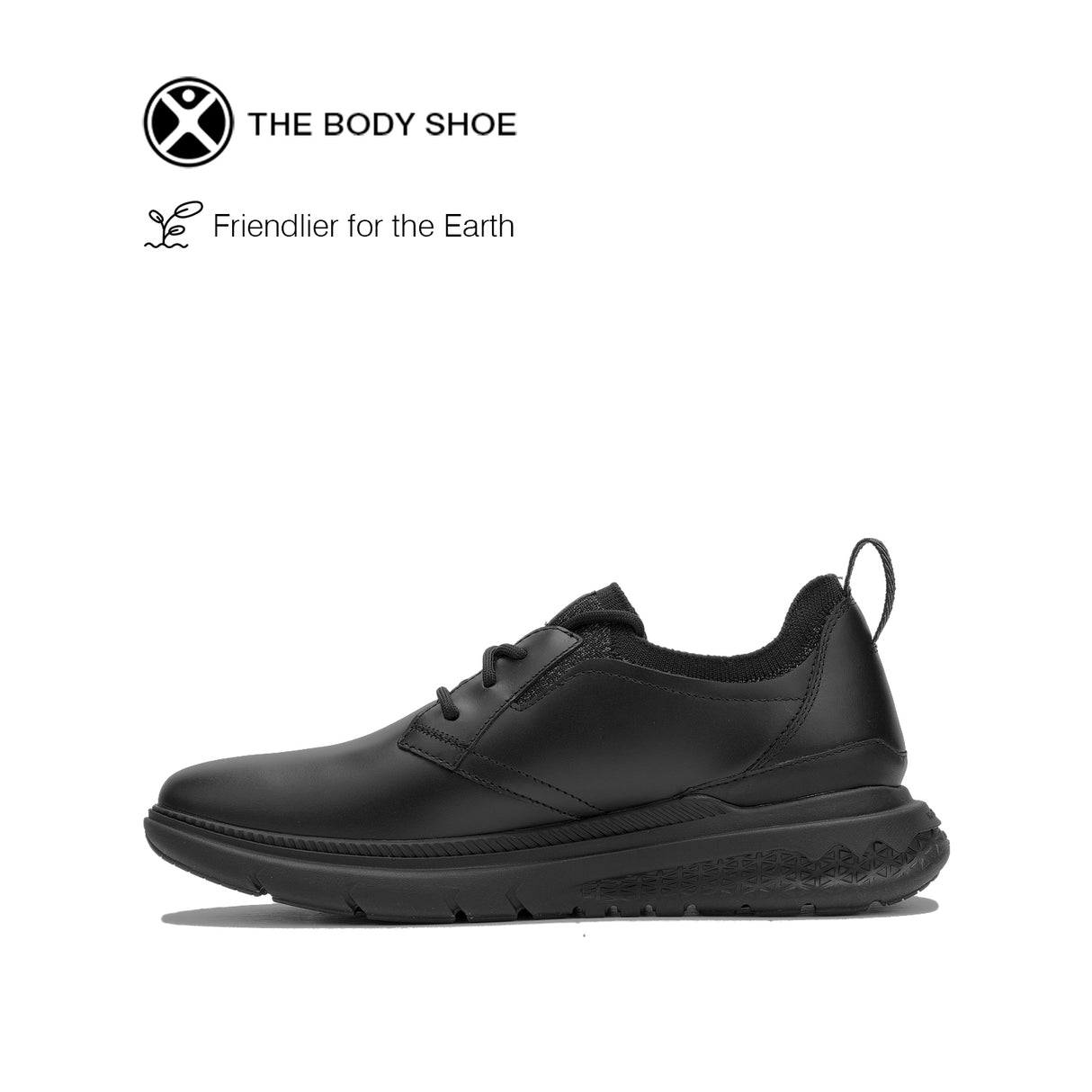 Excel Laceup Men's Shoes - Bold Black Leather