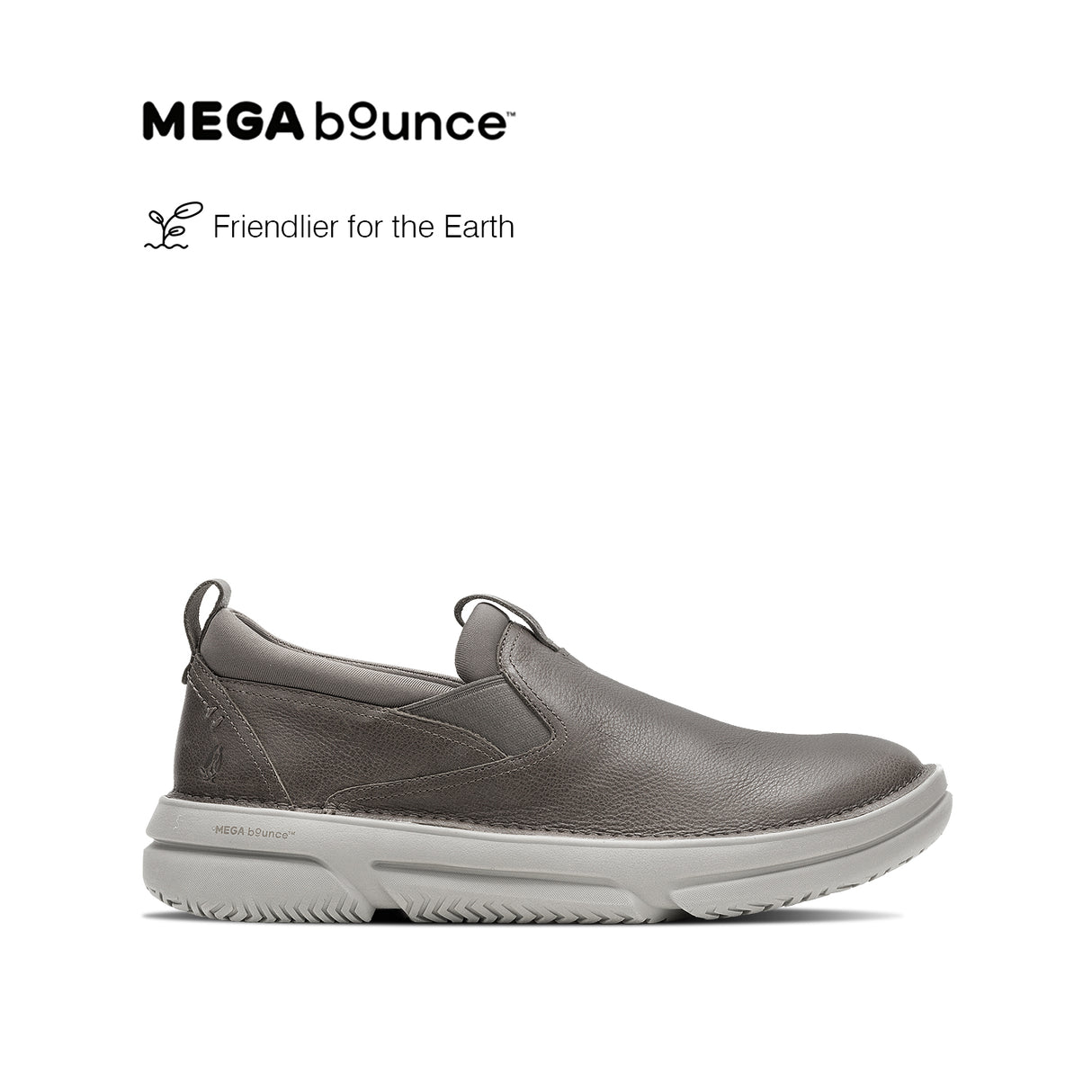 Baylor Slip-On Men's Shoes - Charcoal Leather