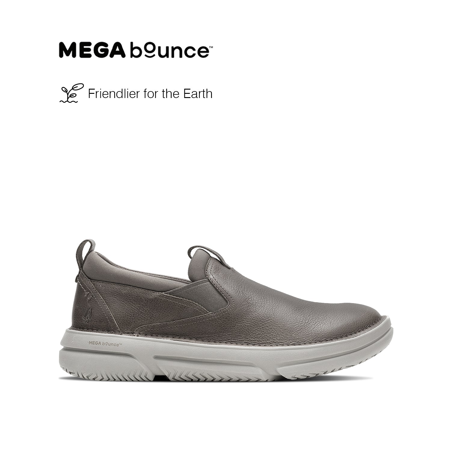 Baylor Slip-On Men's Shoes - Charcoal Leather