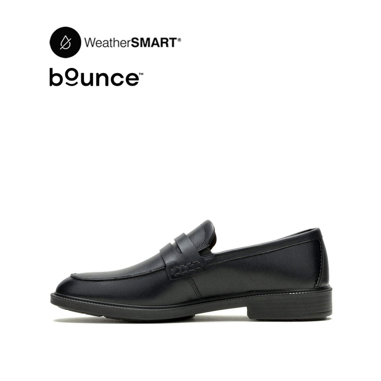 Banker Penny Loafer Men's Shoes - Bold Black Leather