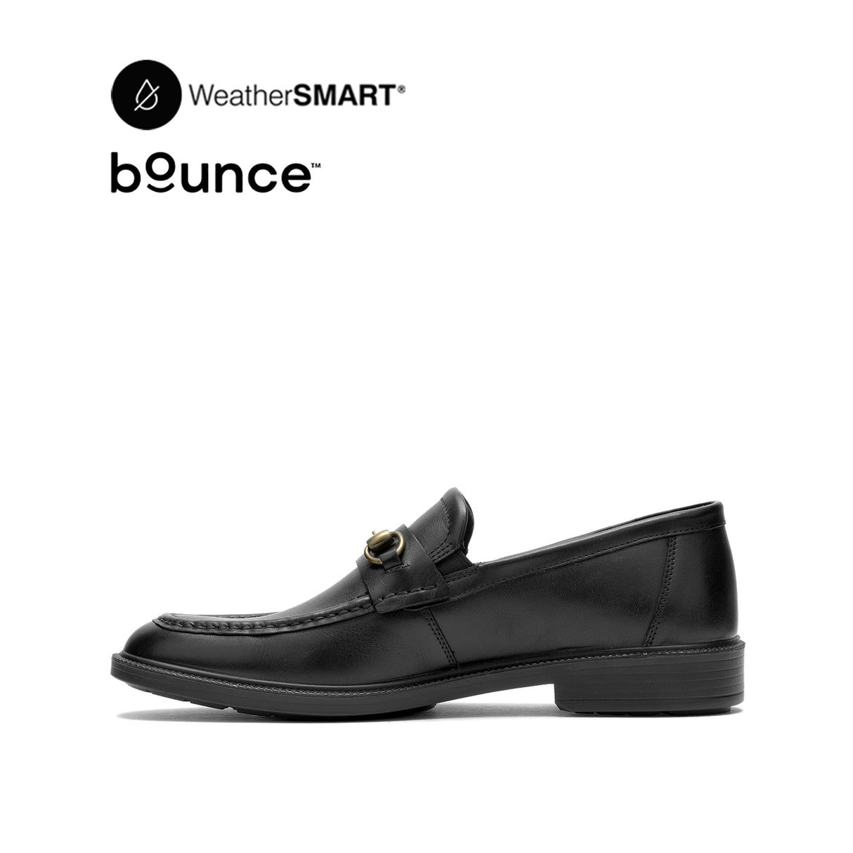 Banker Bit Loafer Men's Shoes - Bold Black Leather