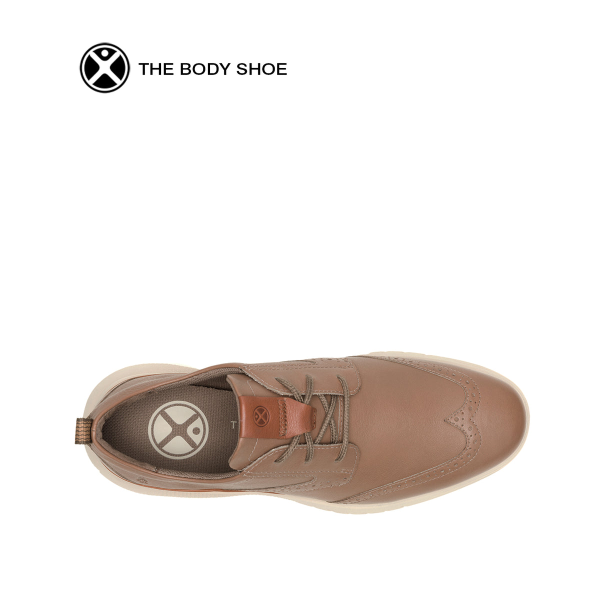 Advance Wingtip Men's Shoes - Fossil Leather