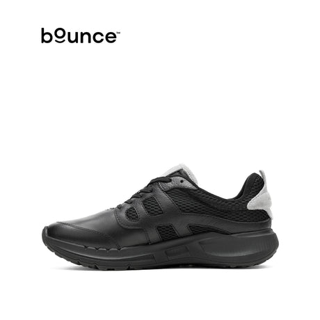 Seventy8  Leather Runner Shoe Men's Shoes - Bold Black Leather