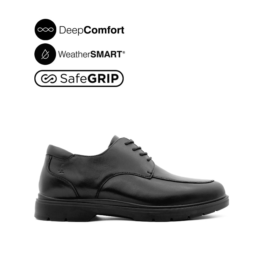 Milan Lace Up AT Men's Shoes Black Leather WP