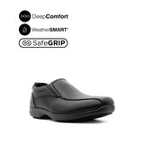 Maddox Slip On BT Men's Shoes - Black Leather WP